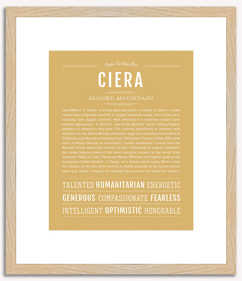 Ciera | Name Art Print