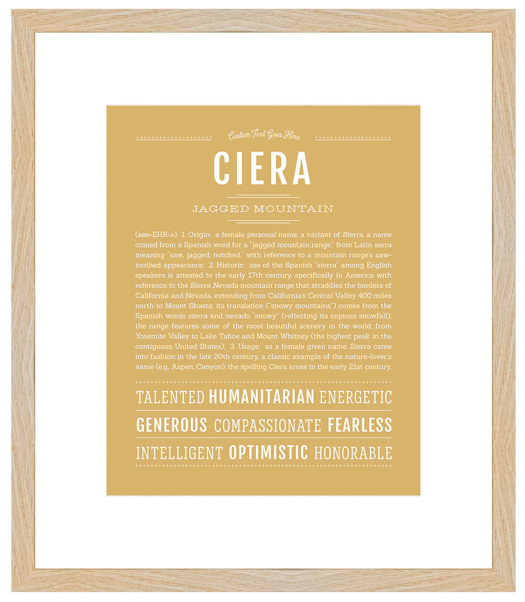 Ciera | Name Art Print