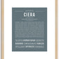 Ciera | Name Art Print