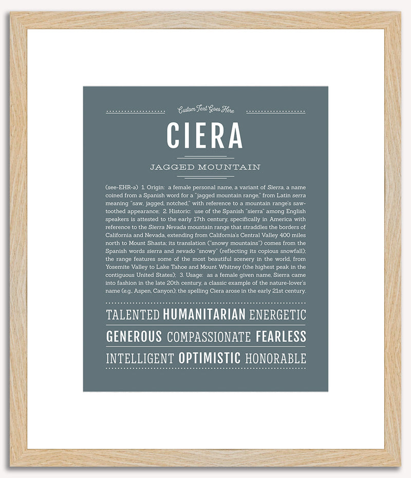 Ciera | Name Art Print