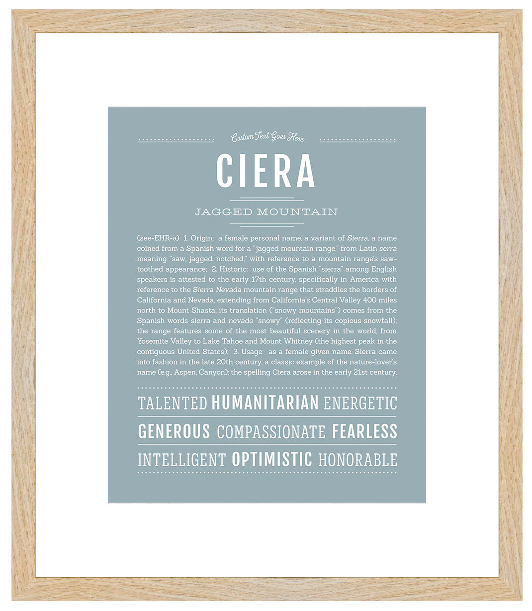 Ciera | Name Art Print