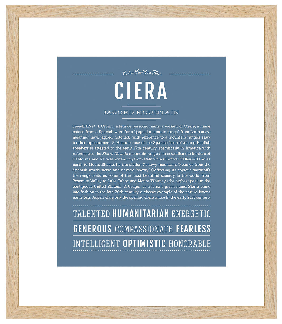 Ciera | Name Art Print