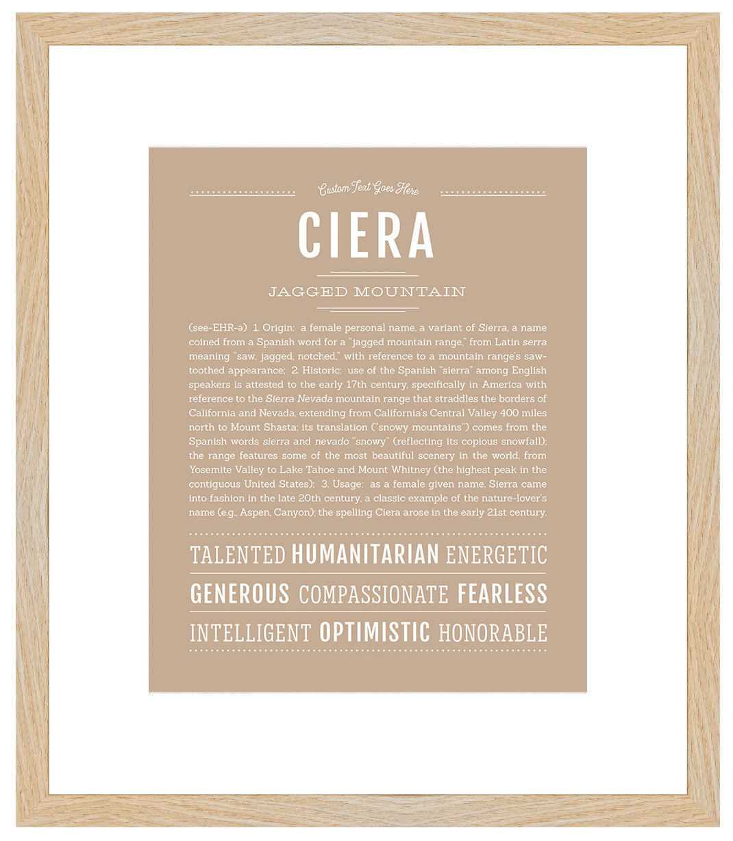 Ciera | Name Art Print