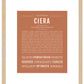 Ciera | Name Art Print