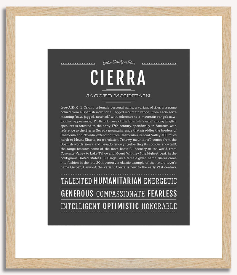 Cierra | Name Art Print