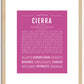 Cierra | Name Art Print