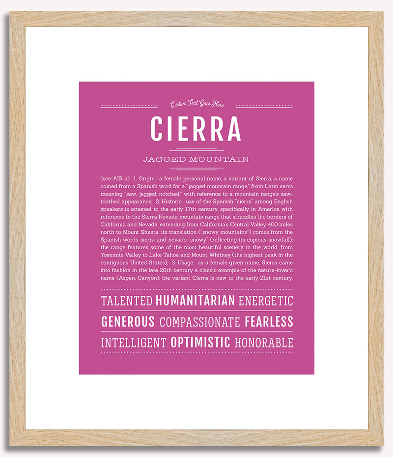 Cierra | Name Art Print