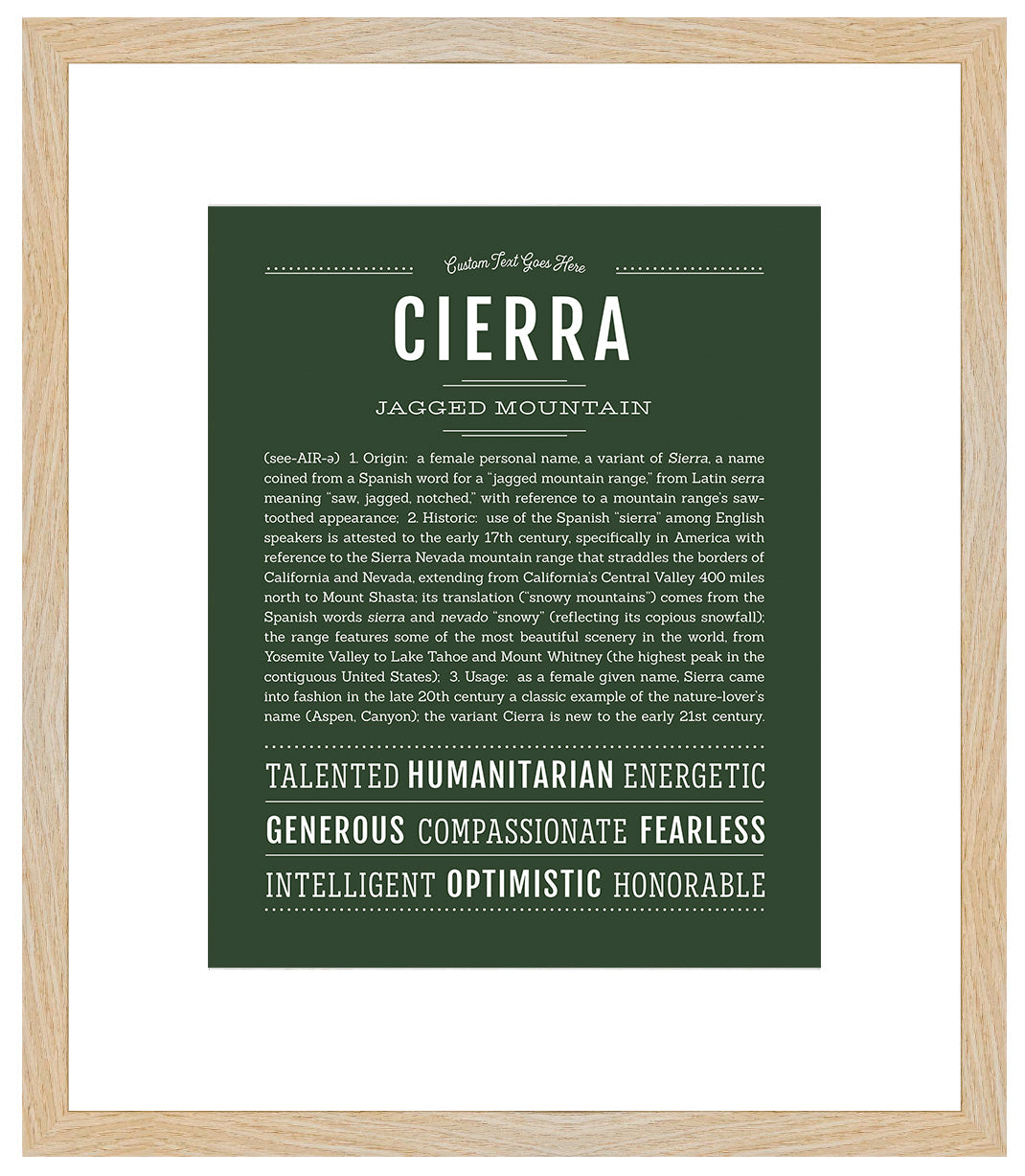 Cierra | Name Art Print