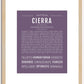 Cierra | Name Art Print