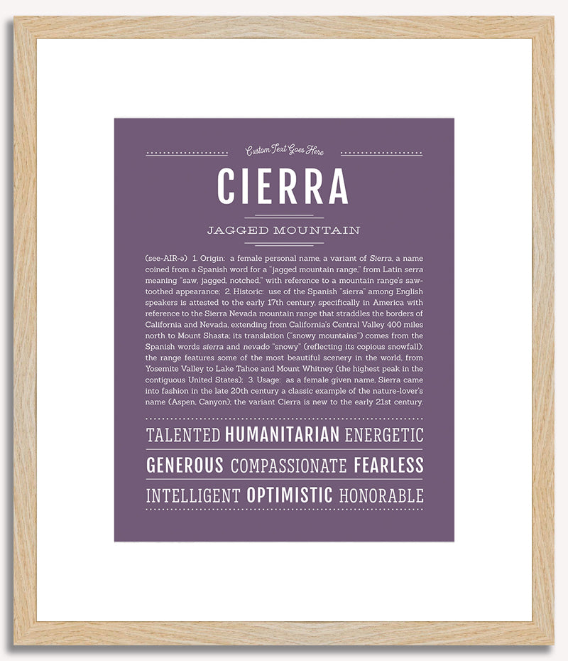 Cierra | Name Art Print