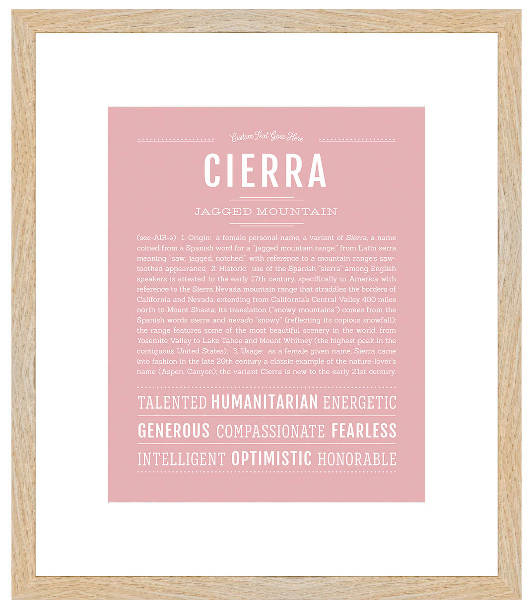 Cierra | Name Art Print