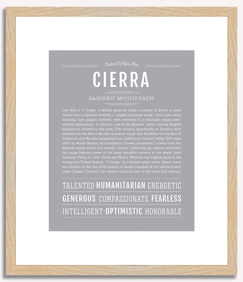 Cierra | Name Art Print