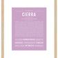 Cierra | Name Art Print