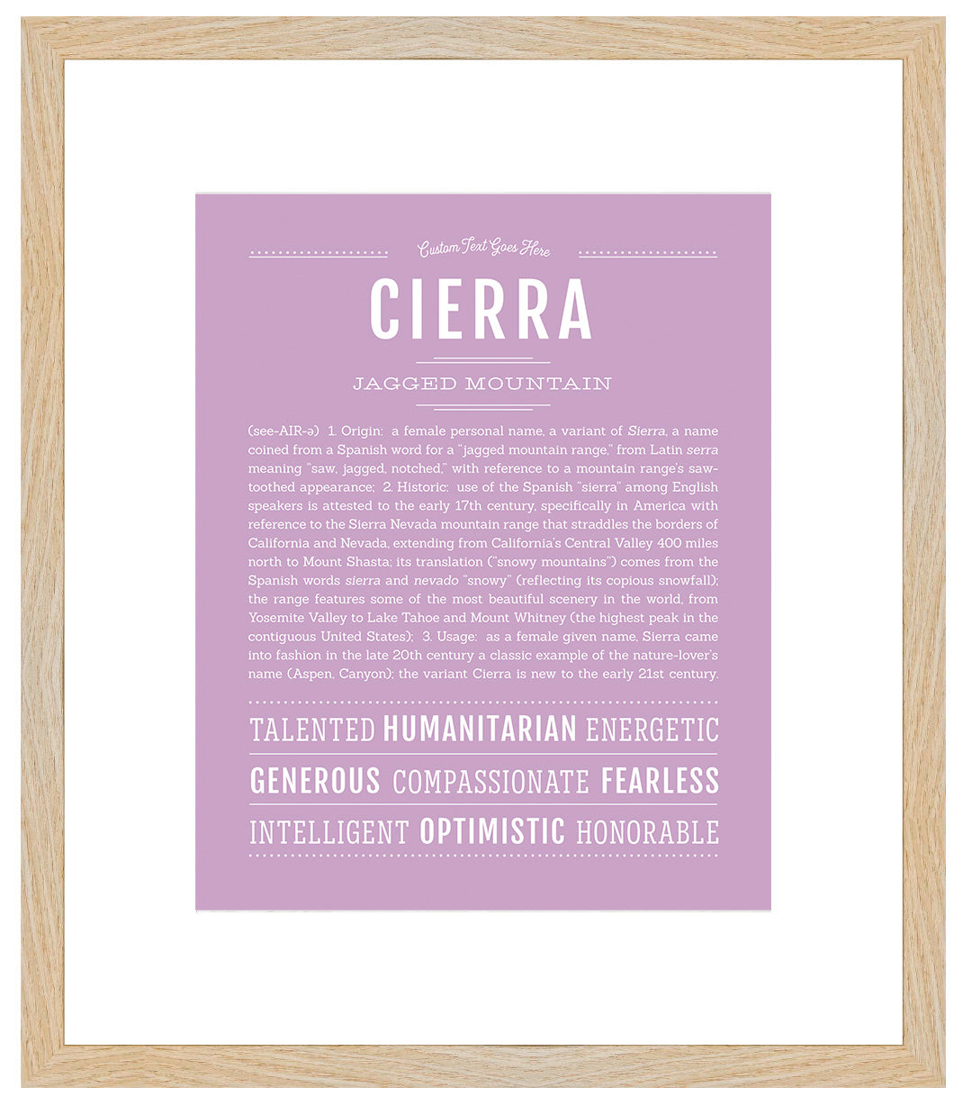 Cierra | Name Art Print