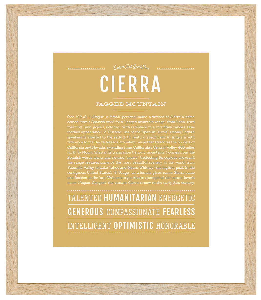 Cierra | Name Art Print