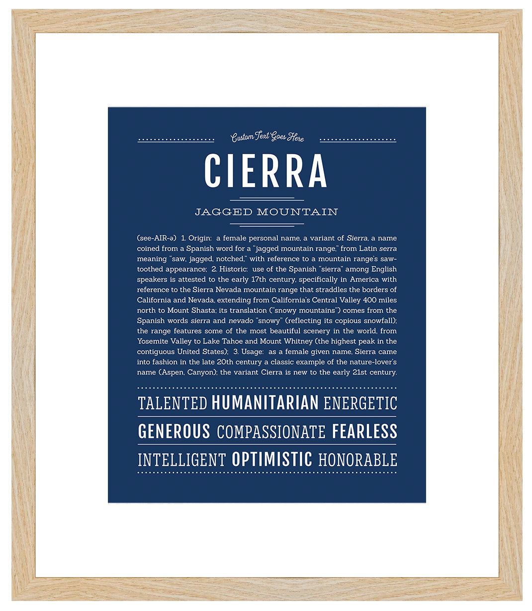 Cierra | Name Art Print