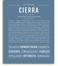 Cierra | Name Art Print – Name Stories