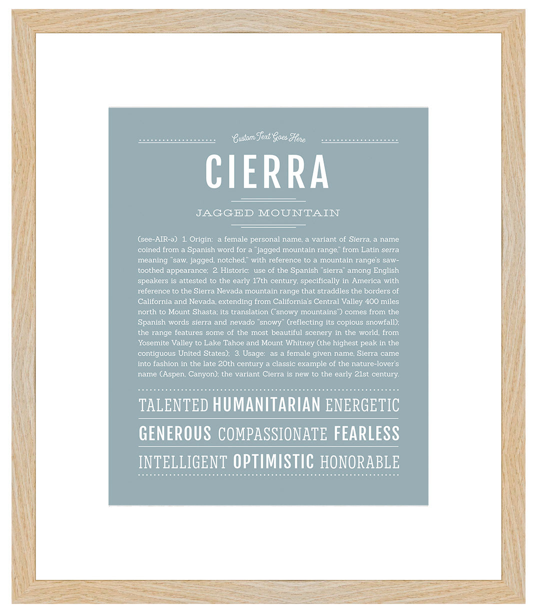 Cierra | Name Art Print