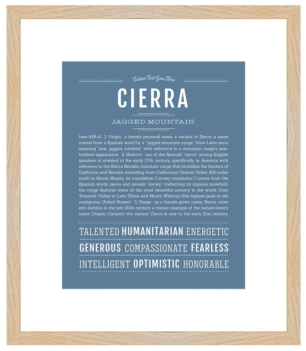 Cierra | Name Art Print