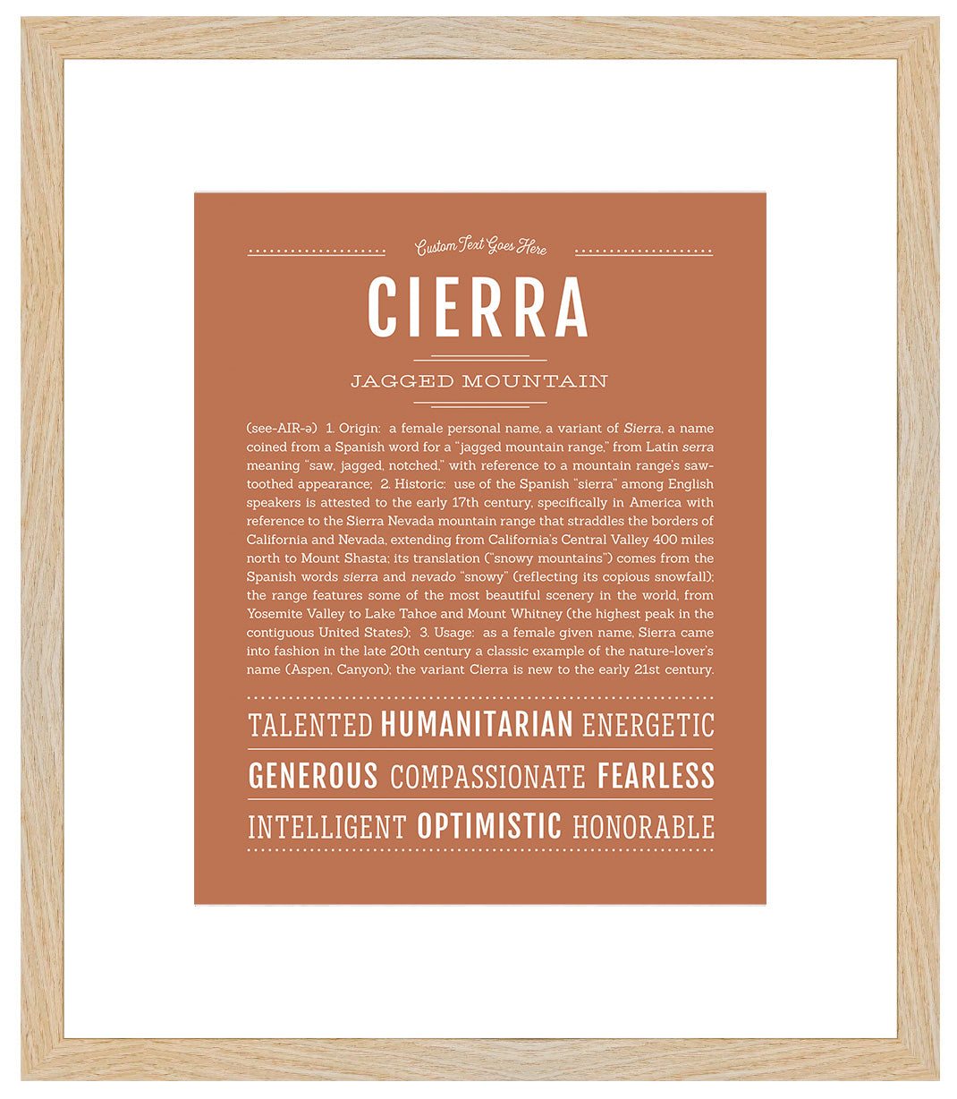 Cierra | Name Art Print