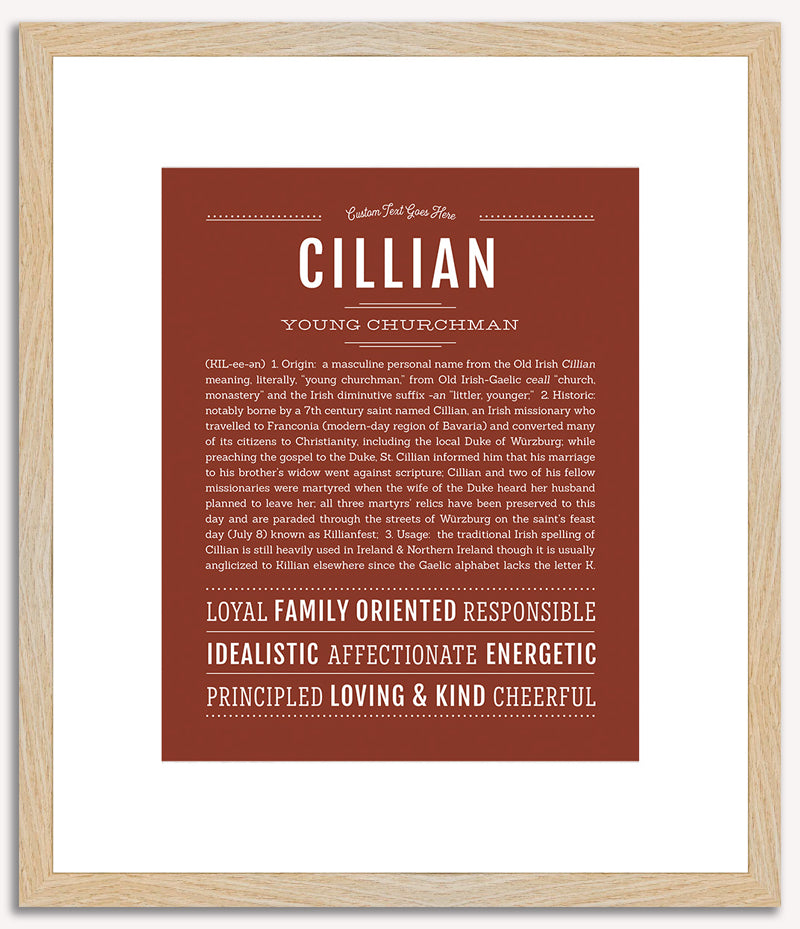 Cillian | Name Art Print