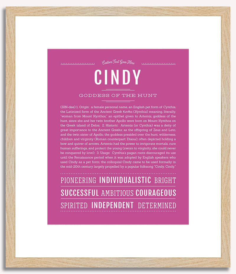 Cindy | Name Art Print