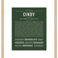 Cindy | Name Art Print