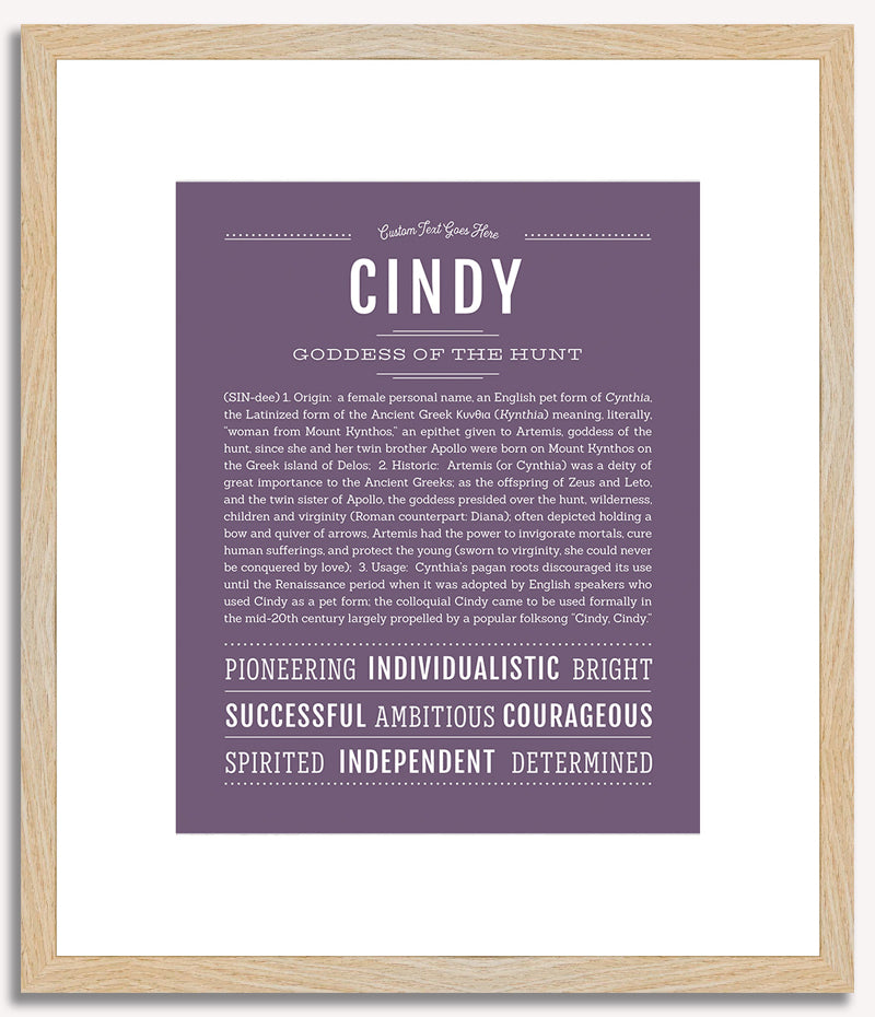 Cindy | Name Art Print