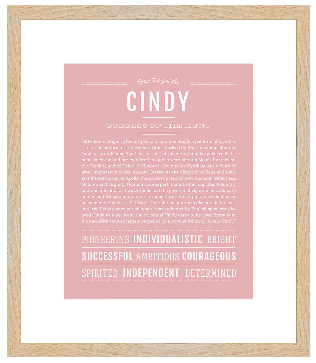 Cindy | Name Art Print