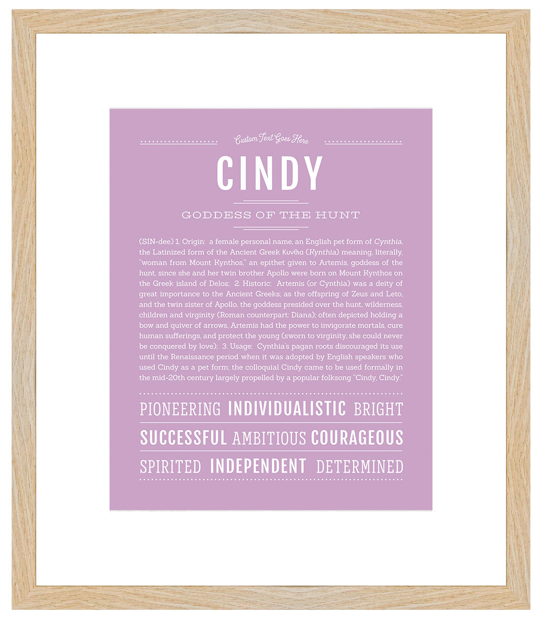 Cindy | Name Art Print