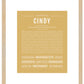 Cindy | Name Art Print