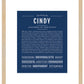 Cindy | Name Art Print