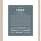 Cindy | Name Art Print