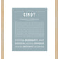 Cindy | Name Art Print