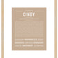 Cindy | Name Art Print