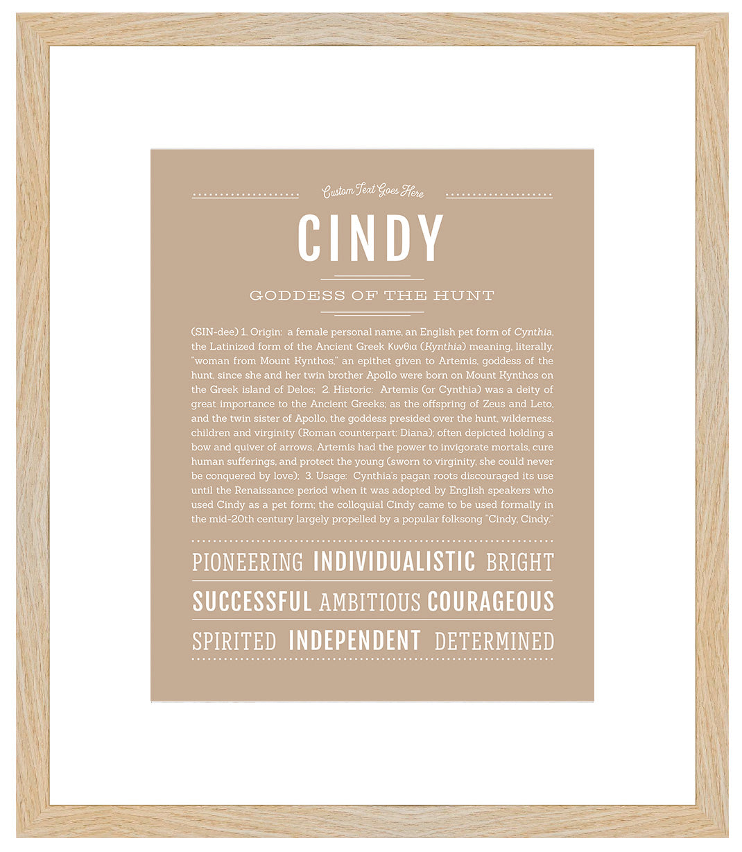 Cindy | Name Art Print