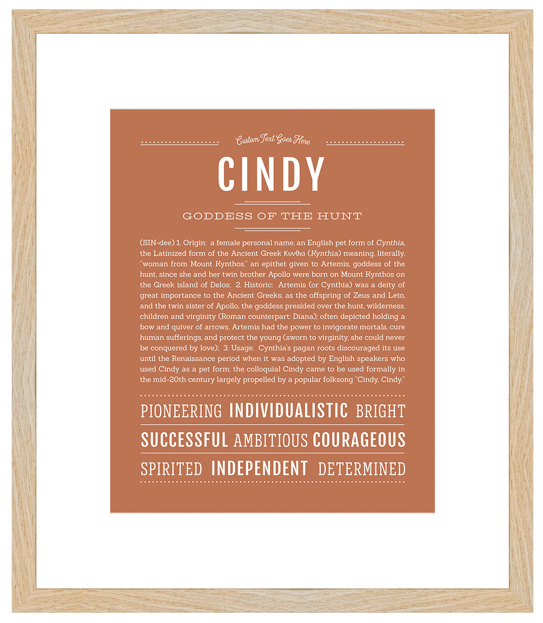 Cindy | Name Art Print