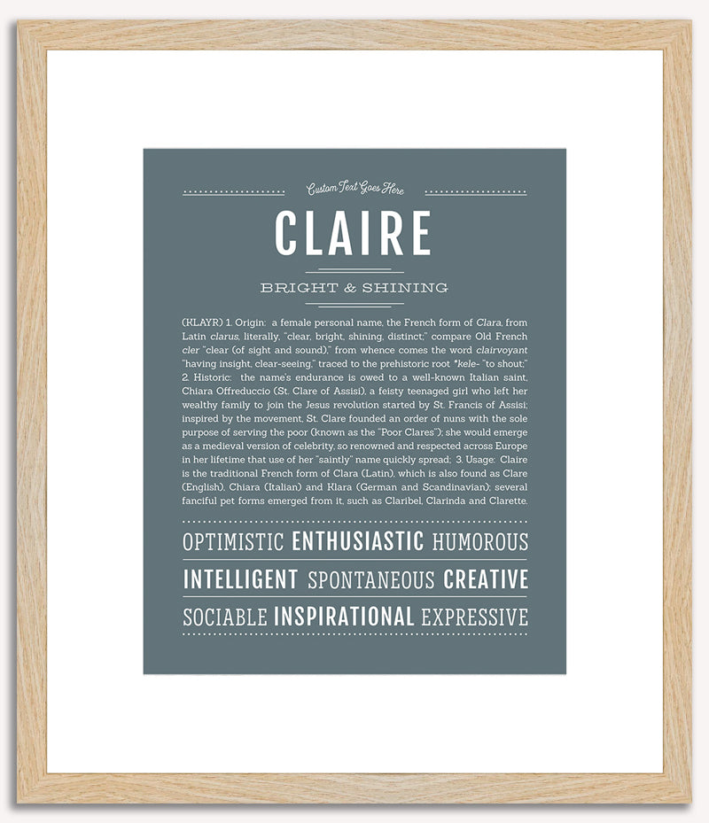 Claire | Name Art Print