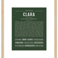 Clara | Name Art Print