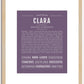 Clara | Name Art Print