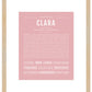 Clara | Name Art Print