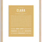 Clara | Name Art Print