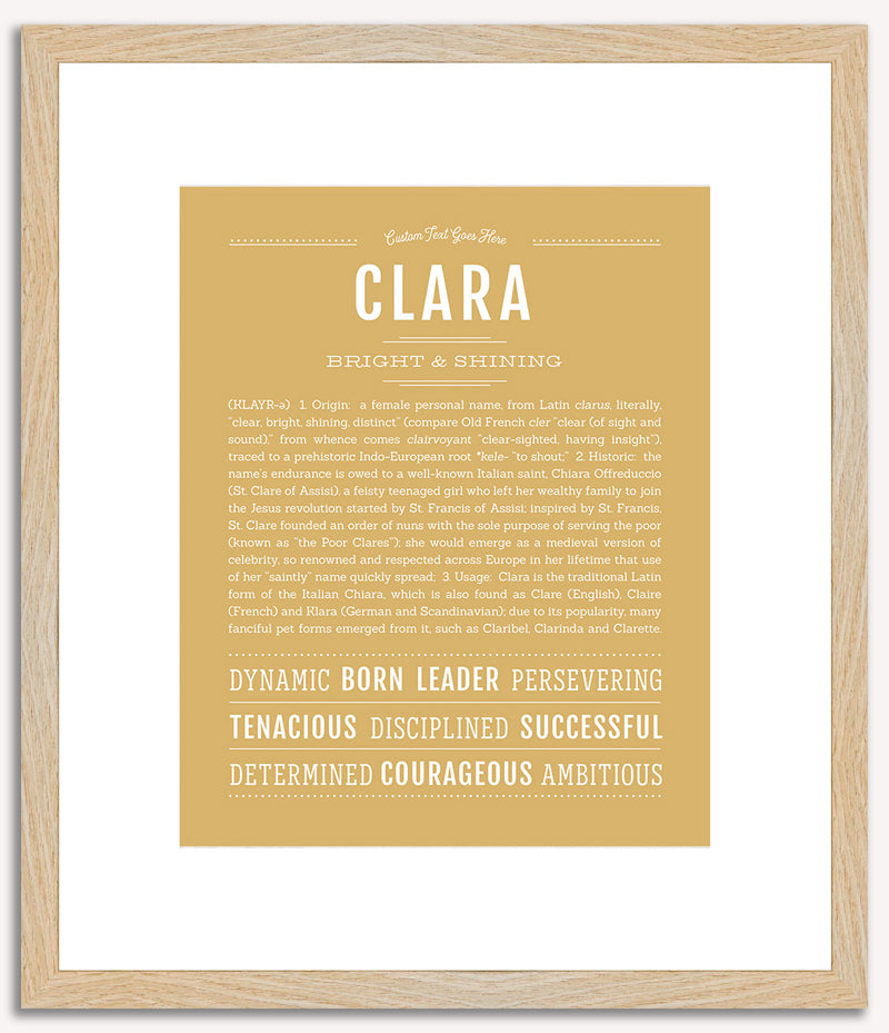 Clara | Name Art Print