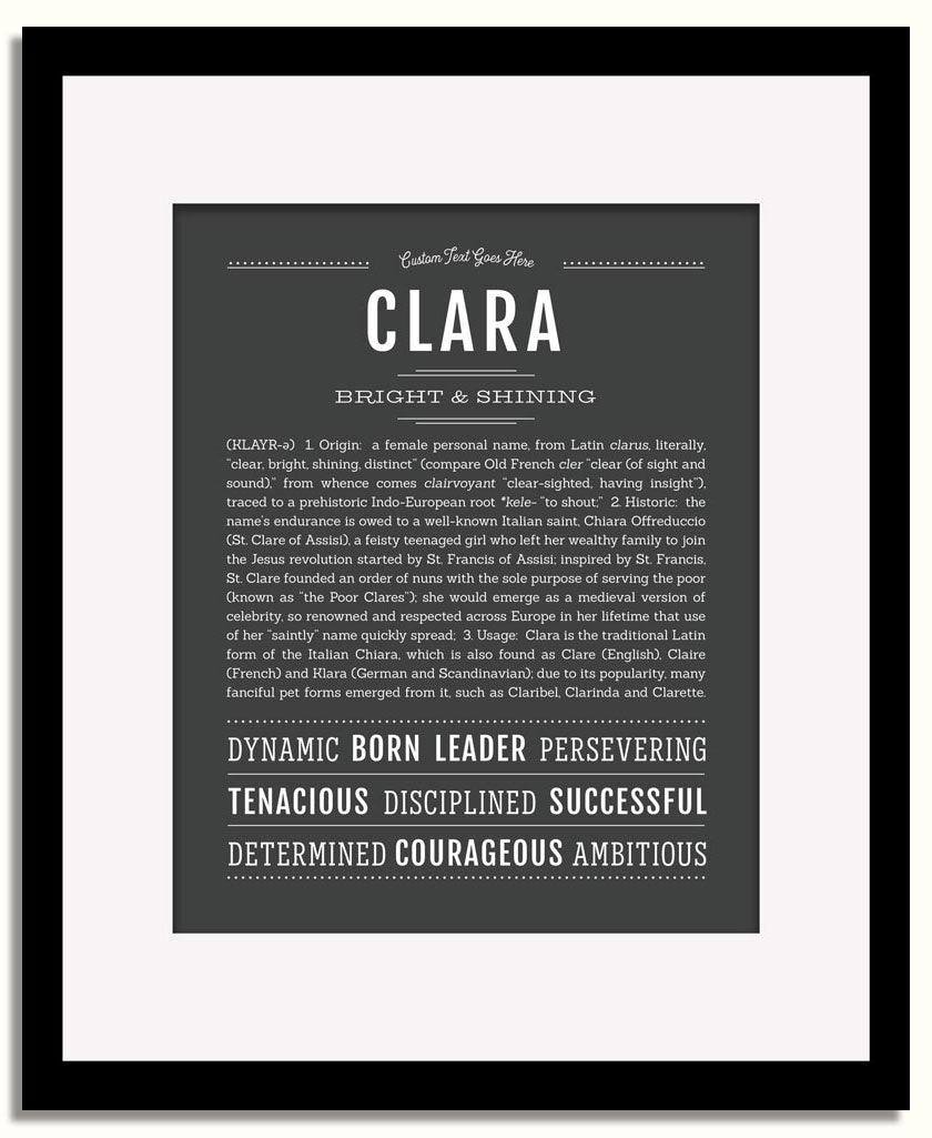 Frame Options | Charcoal Gray | Black Frame, Matted