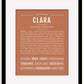 Frame Options | Terra Cotta | Black Frame, Matted