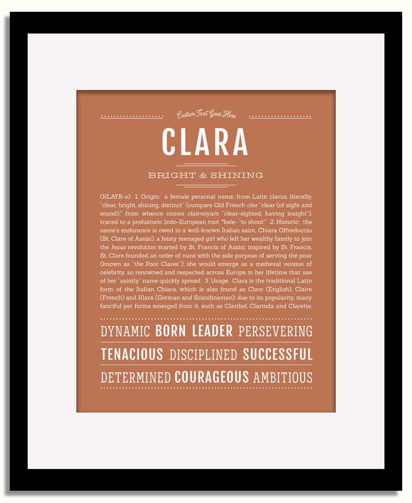 Frame Options | Terra Cotta | Black Frame, Matted