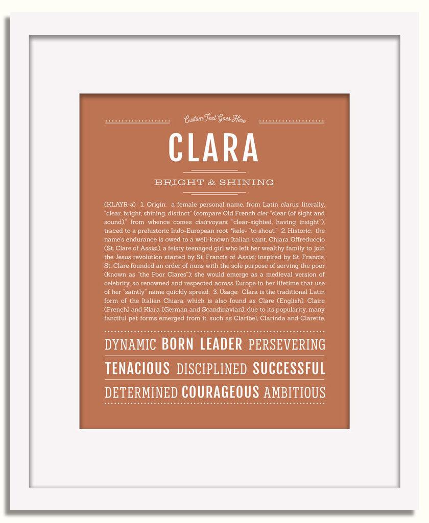 Frame Options | Terra Cotta | White Frame, Matted