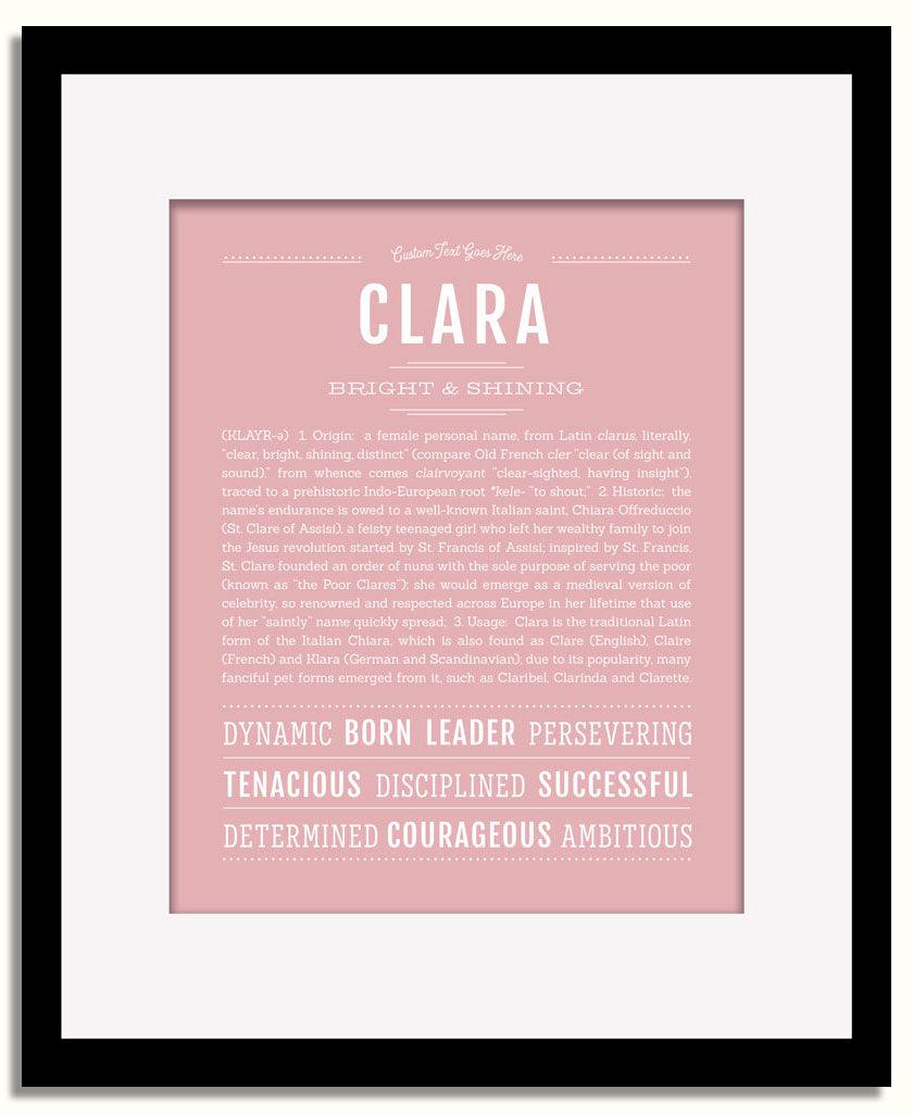 Frame Options | Dusty Rose | Black Frame, Matted