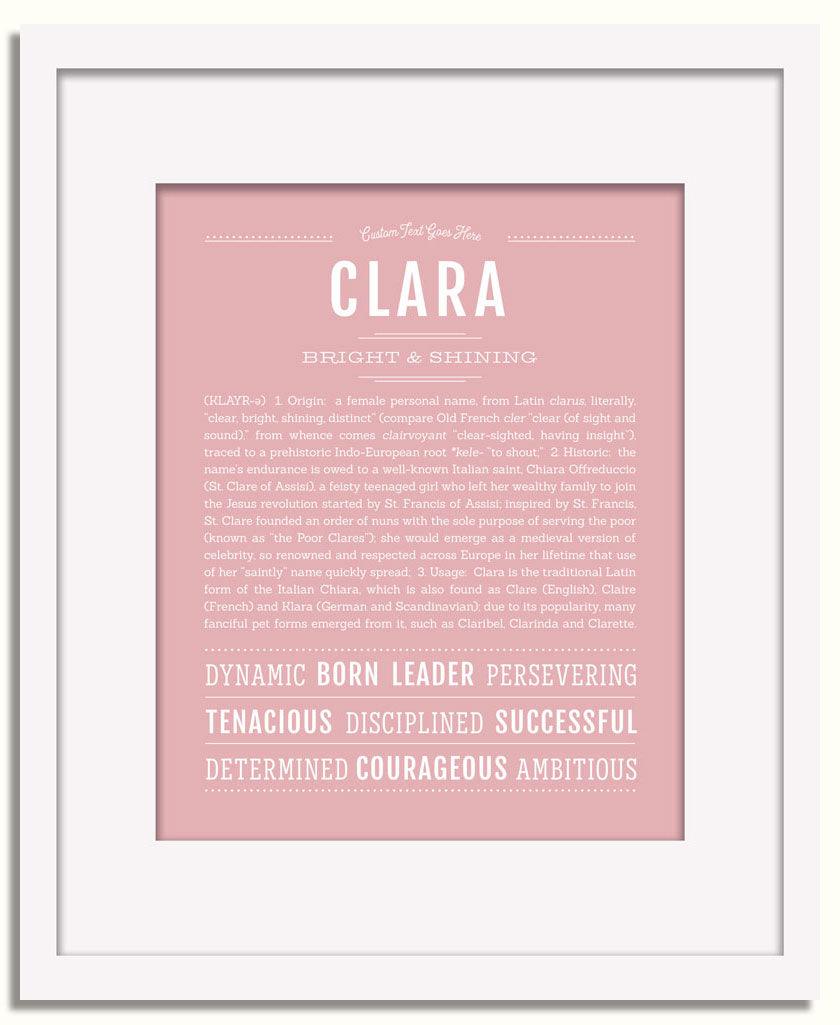 Frame Options | Dusty Rose | White Frame, Matted