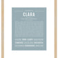 Clara | Name Art Print